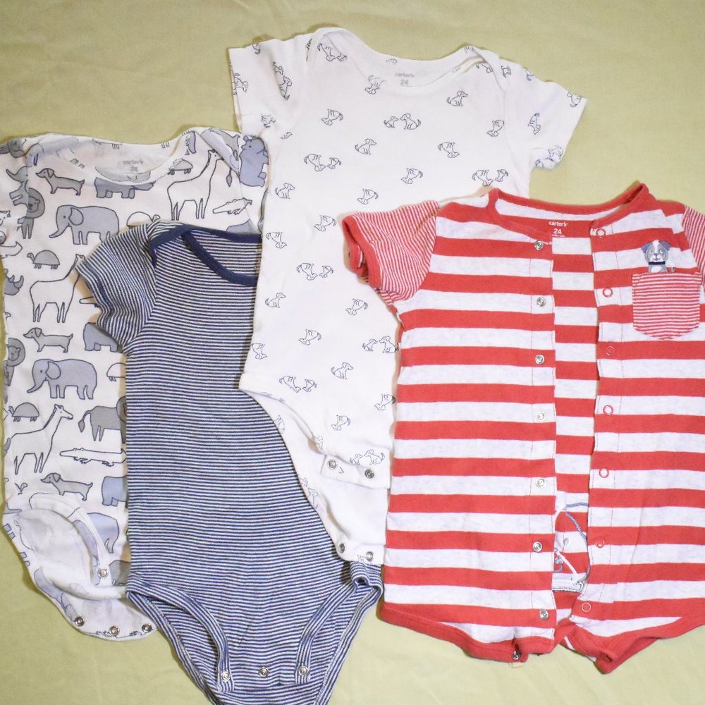 Carters 4 Piece Bodysuit Bundle | 24 Months
